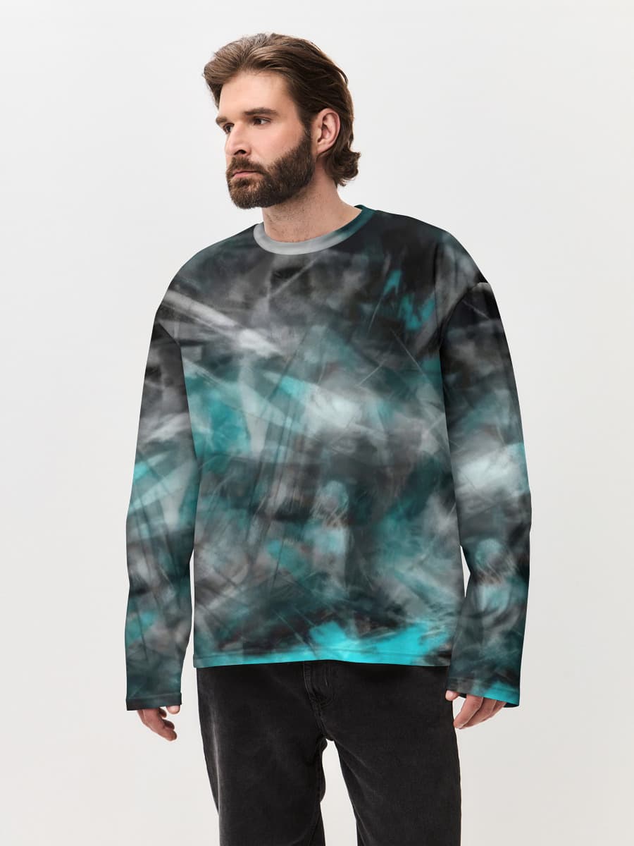 Men's oversized cotton long sleeve