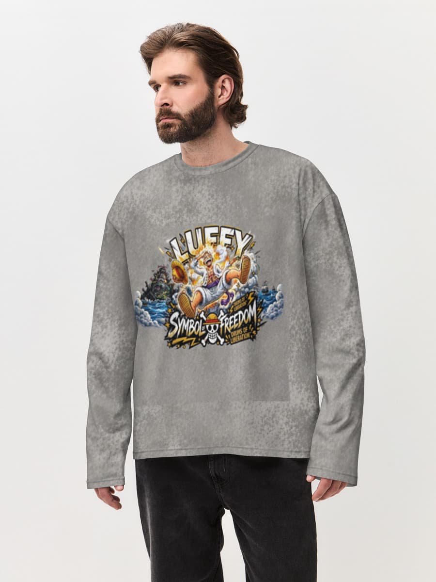 Men's oversized cotton long sleeve