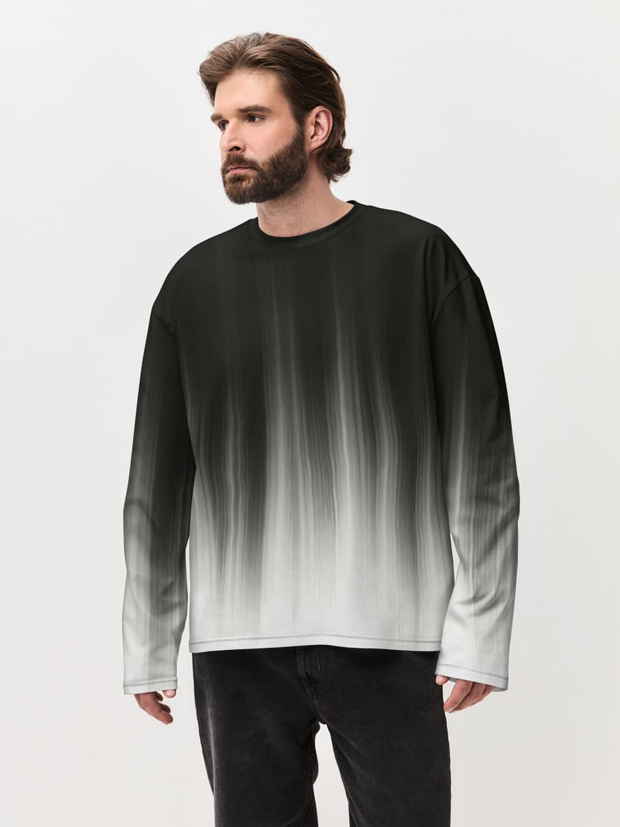 Men's oversized cotton long sleeve