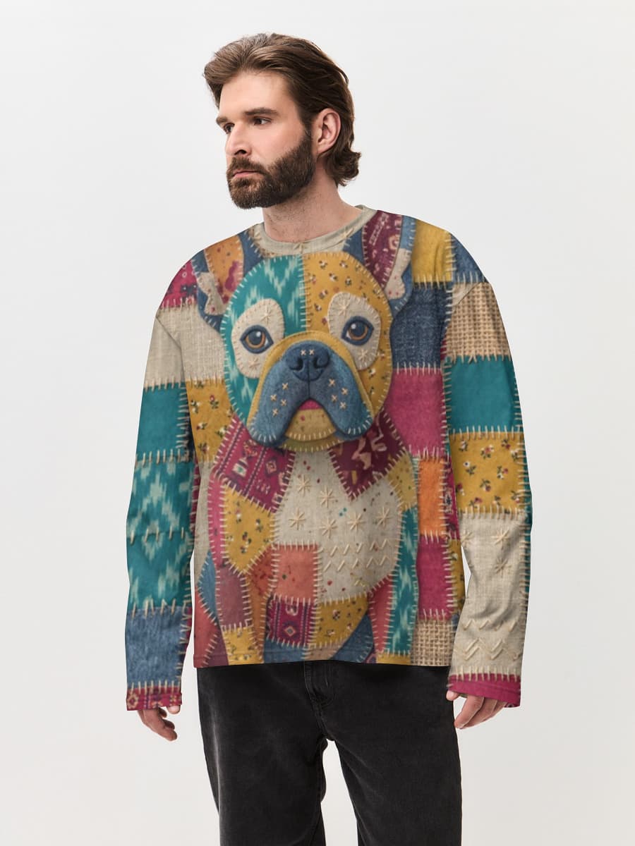 Men's oversized cotton long sleeve