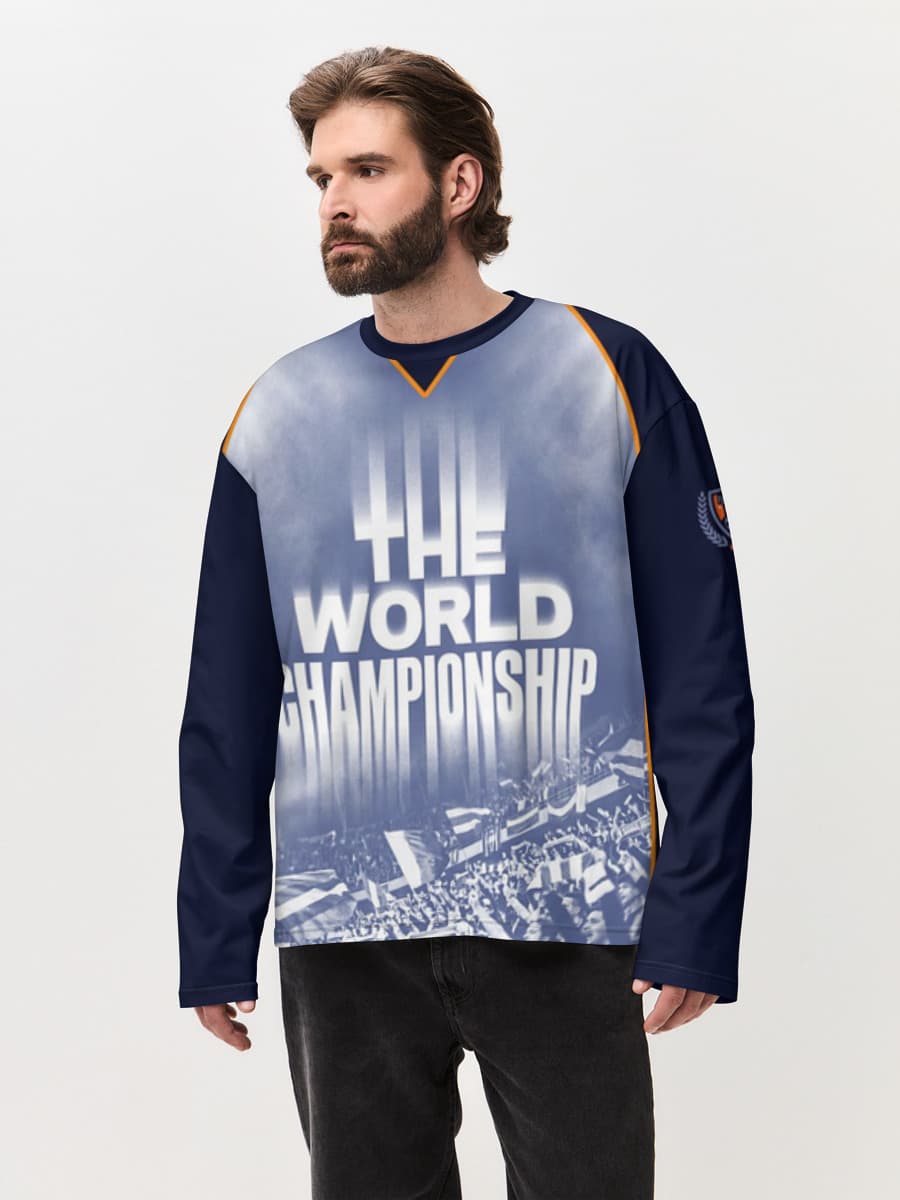 Men's oversized cotton long sleeve