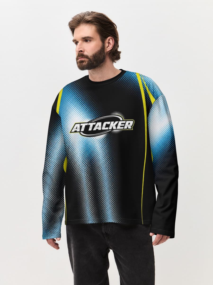 Men's oversized cotton long sleeve