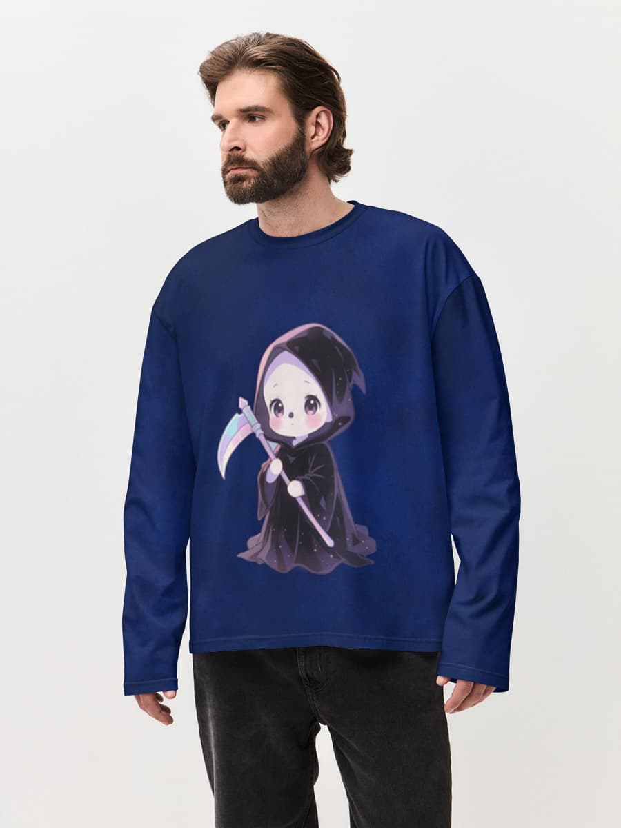 Men's oversized cotton long sleeve