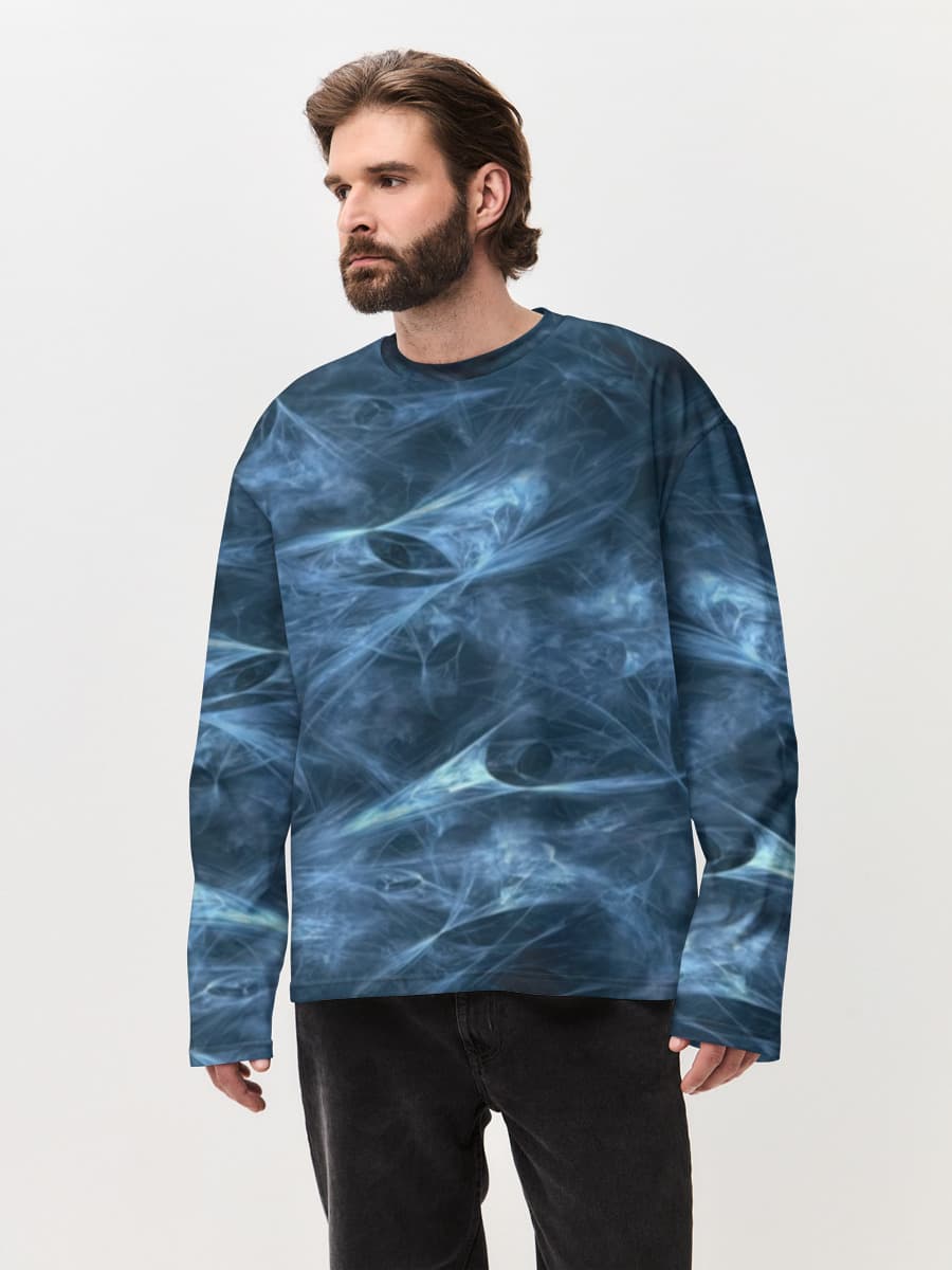 Men's oversized cotton long sleeve
