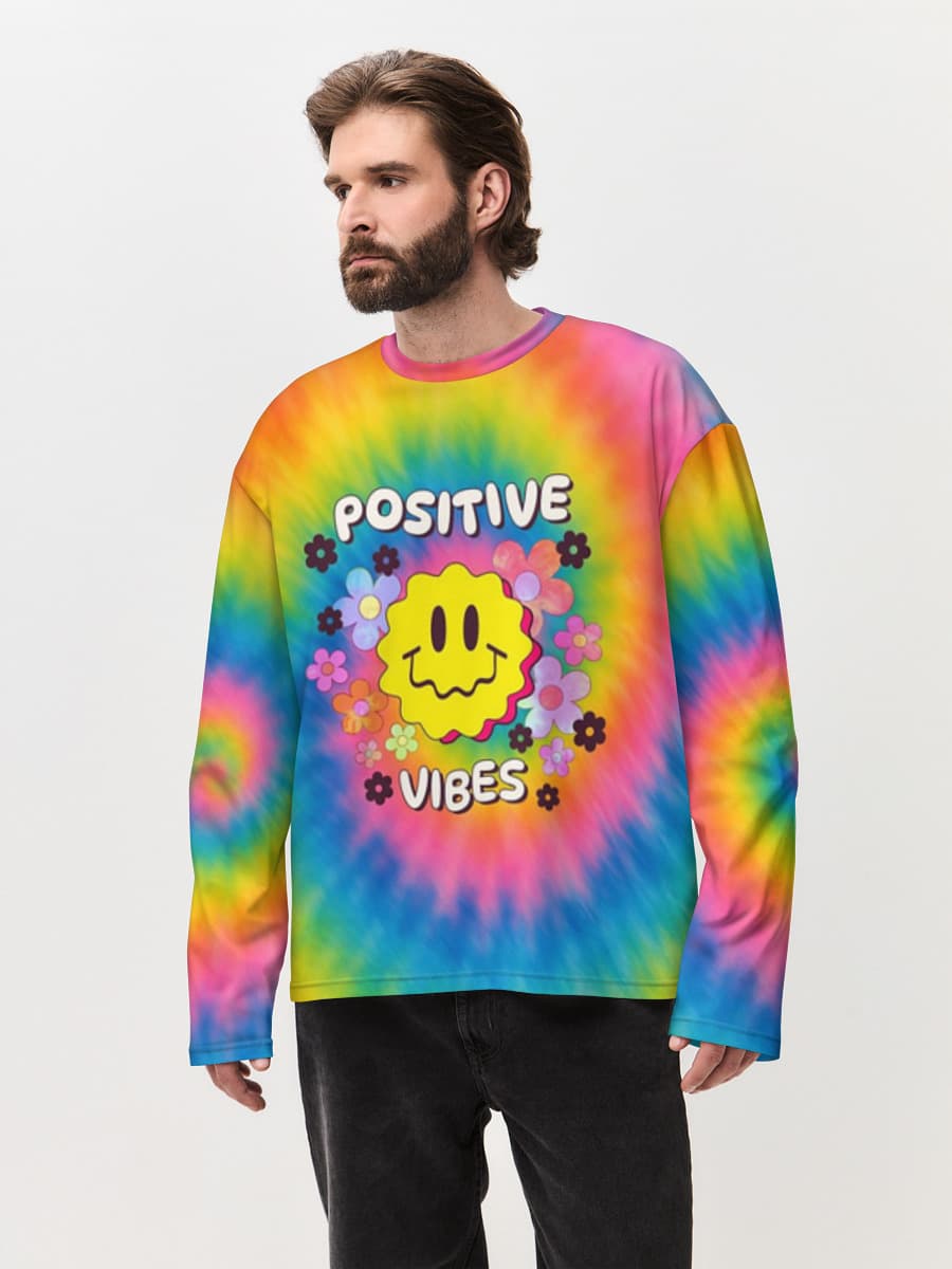 Men's oversized cotton long sleeve
