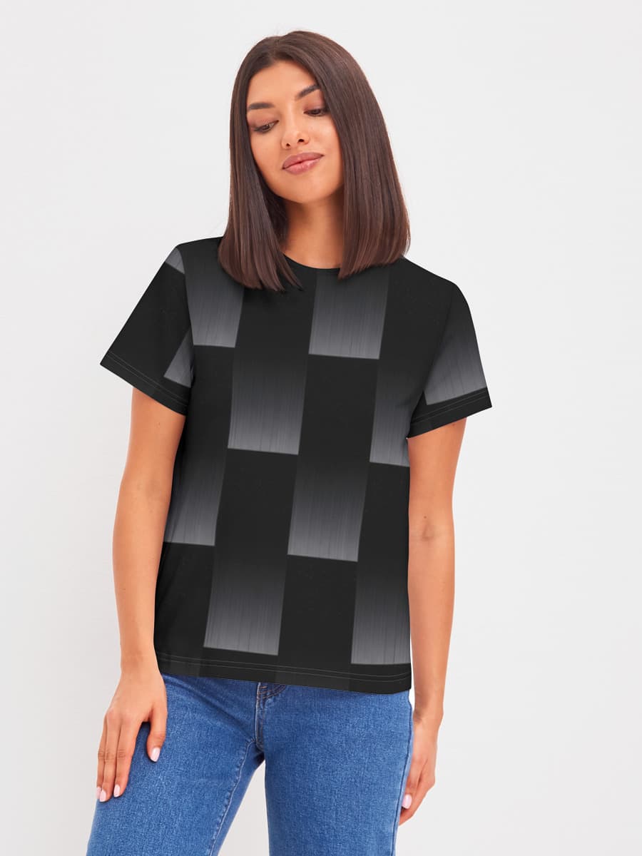 Camiseta básica de algodón para mujer