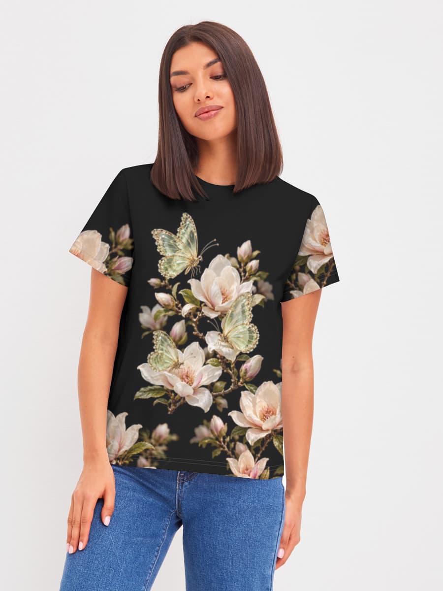 Damen Basic Baumwoll T-Shirt