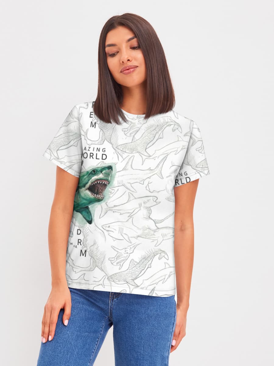 Women's basic cotton T-shirt
