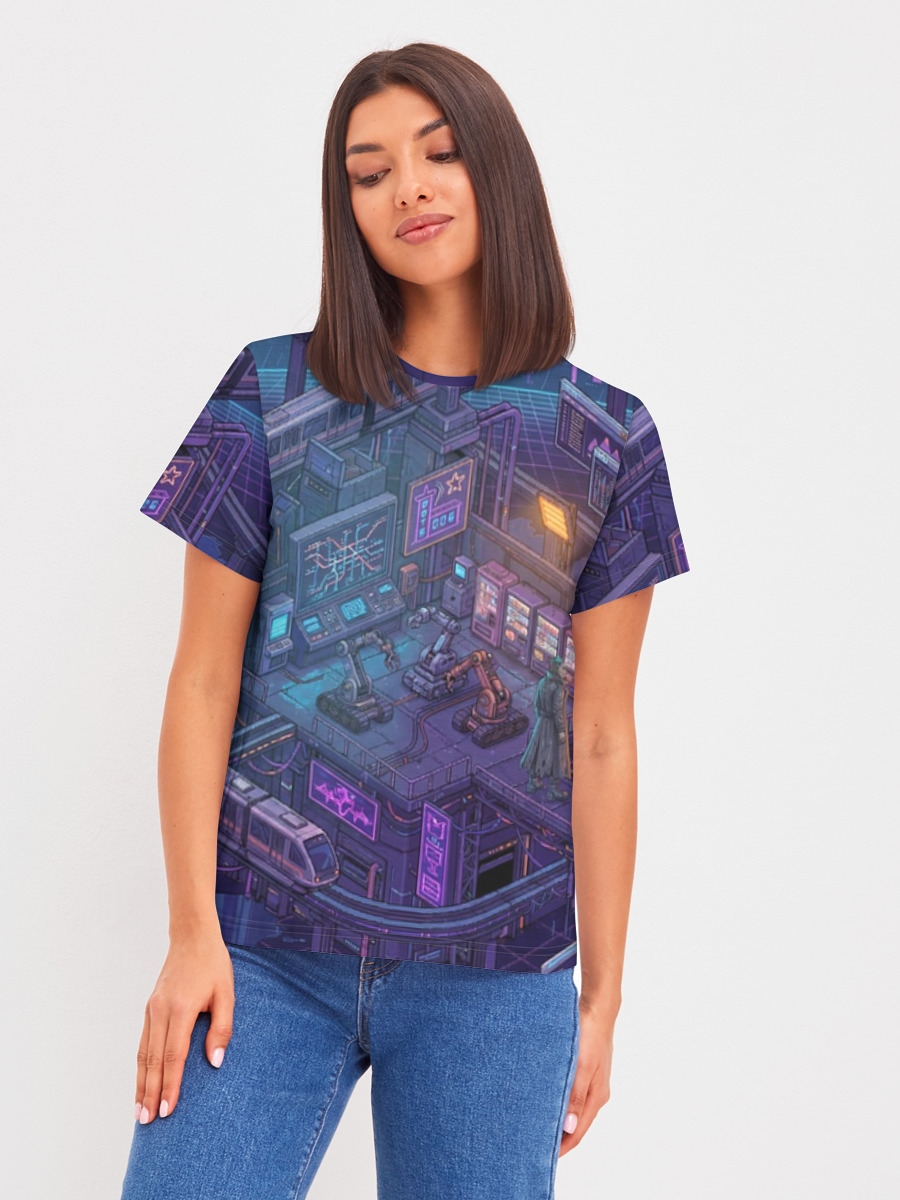 REPLACED — Neon Pixel Dystopia Retrofuture
