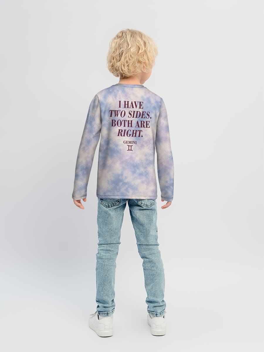 Boys' cotton long sleeve shirt