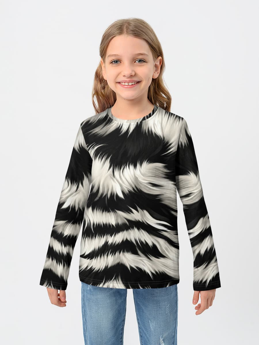 Children's cotton long sleeve shirt