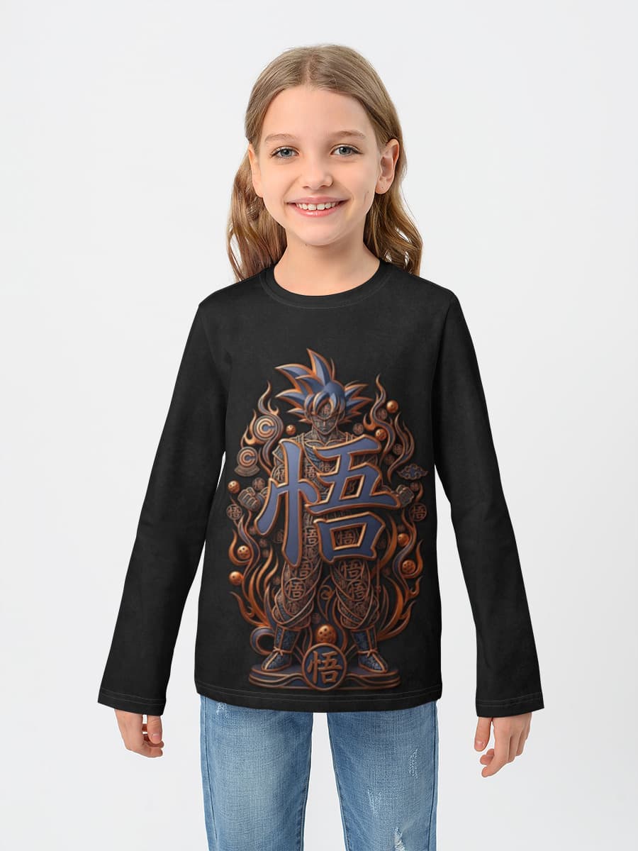 Children's cotton long sleeve shirt