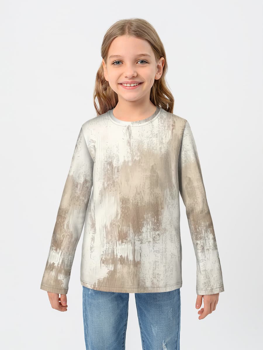 Children's cotton long sleeve shirt