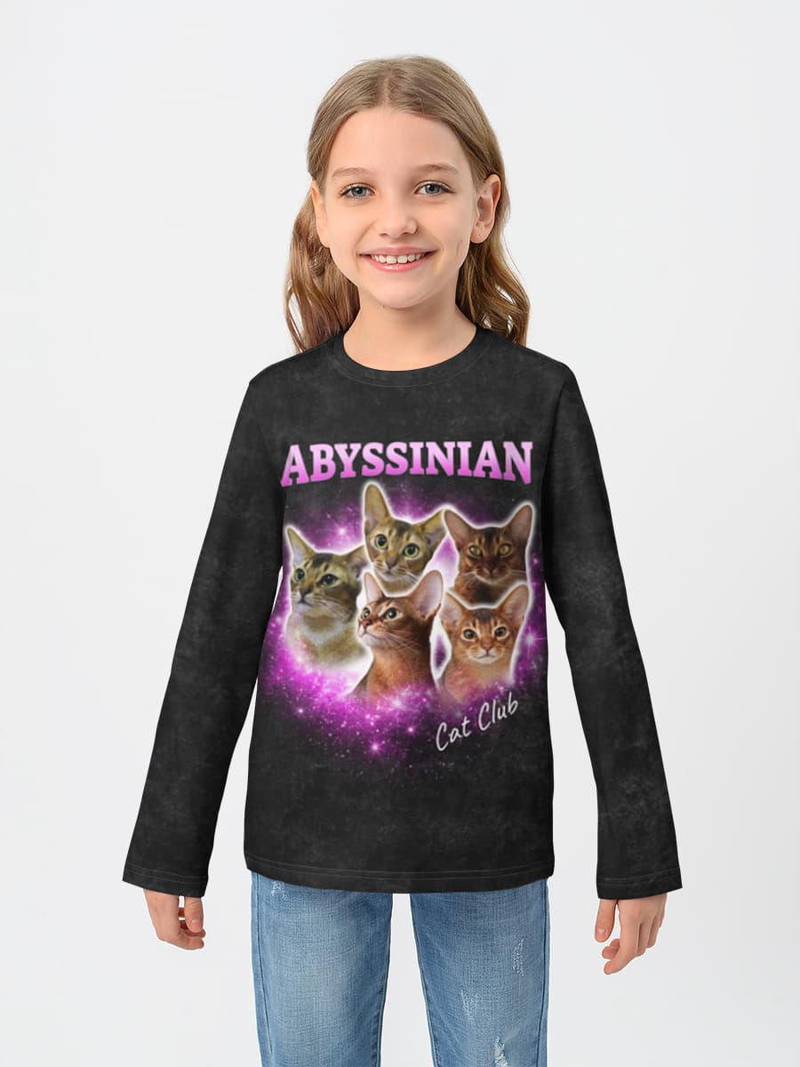 Children's cotton long sleeve shirt