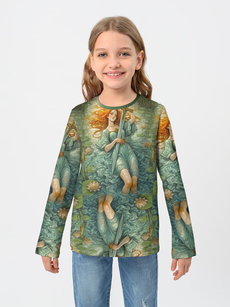 Children's cotton long sleeve shirt