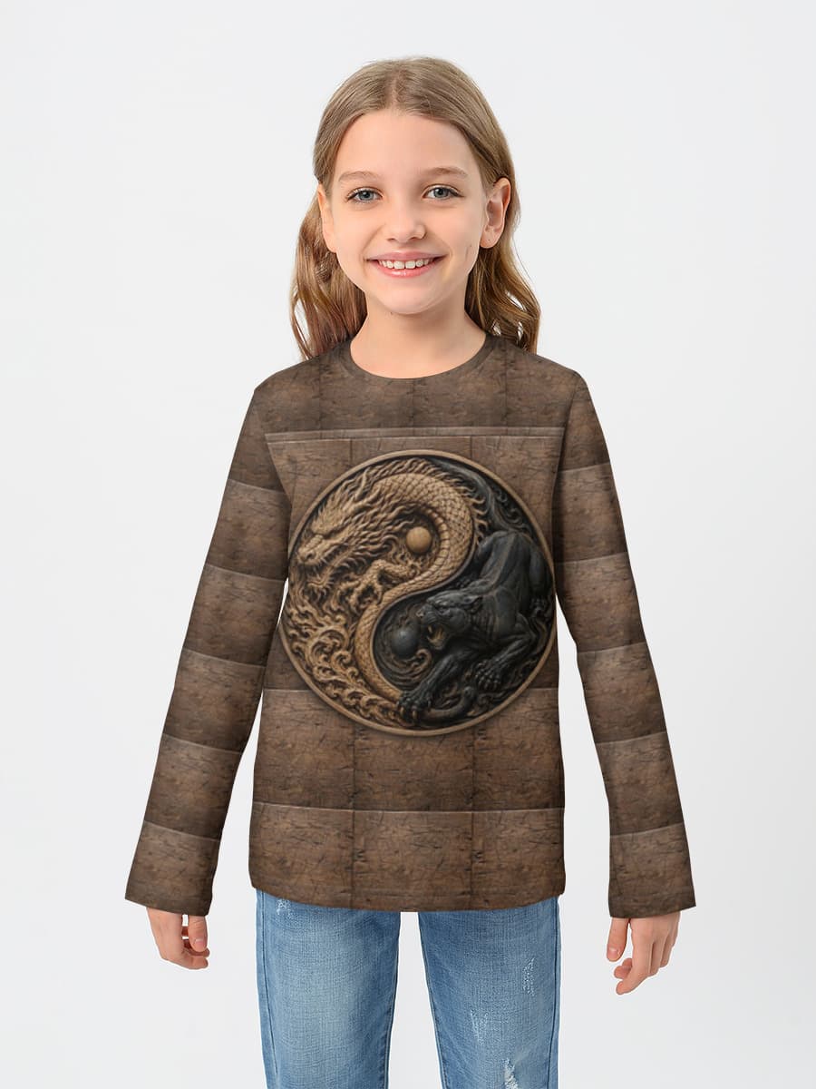 Children's cotton long sleeve shirt