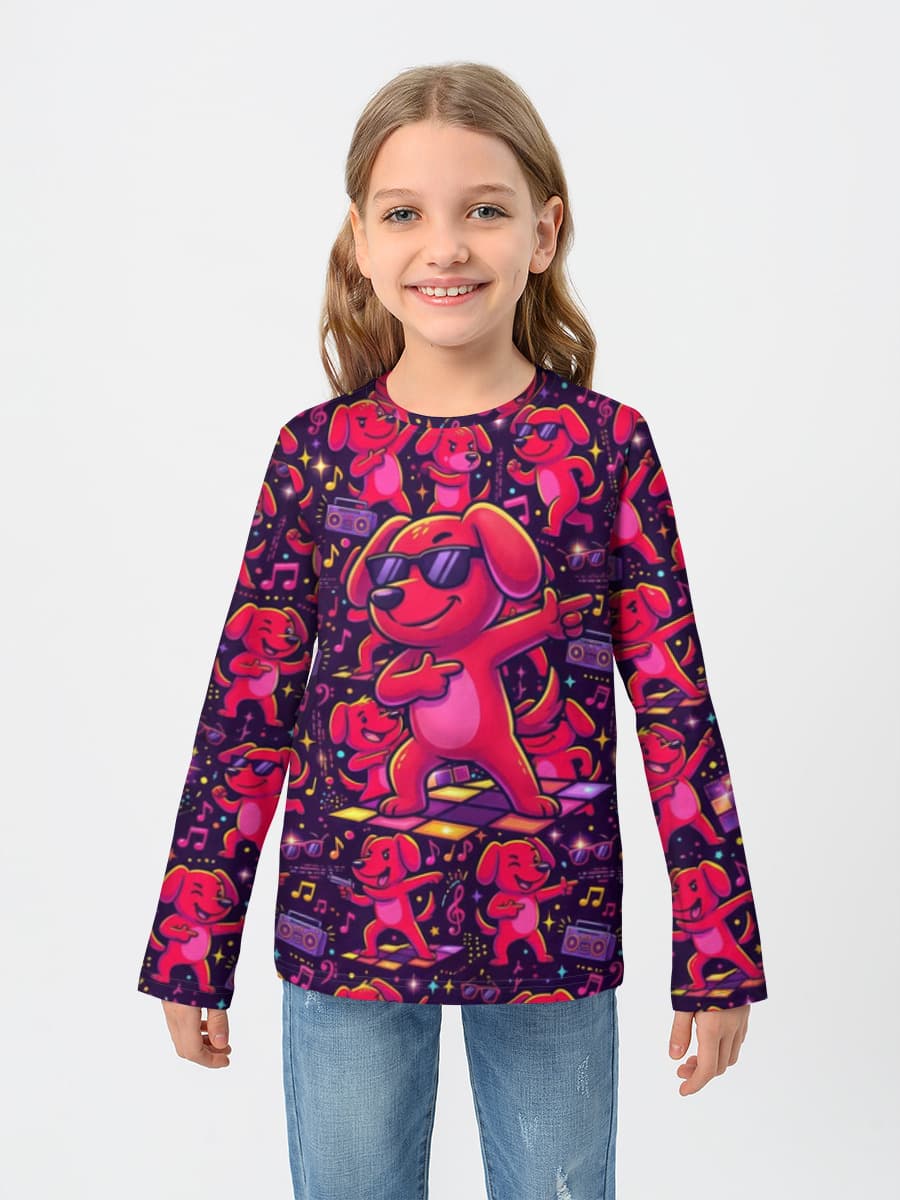 Children's cotton long sleeve shirt