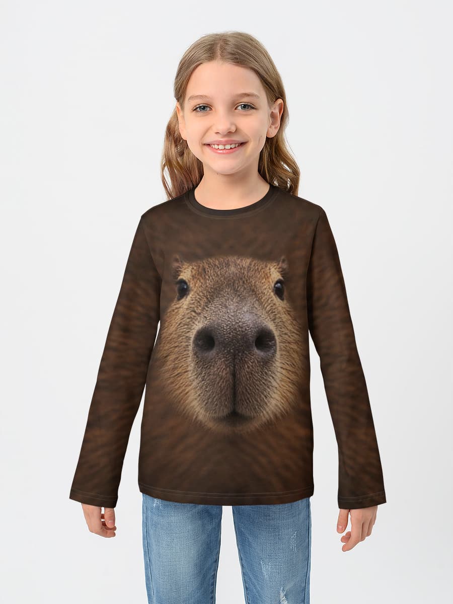 Baumwoll-Langarmshirt Mädchen