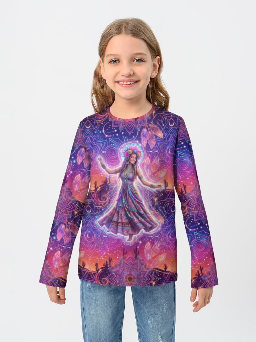 Children's cotton long sleeve shirt