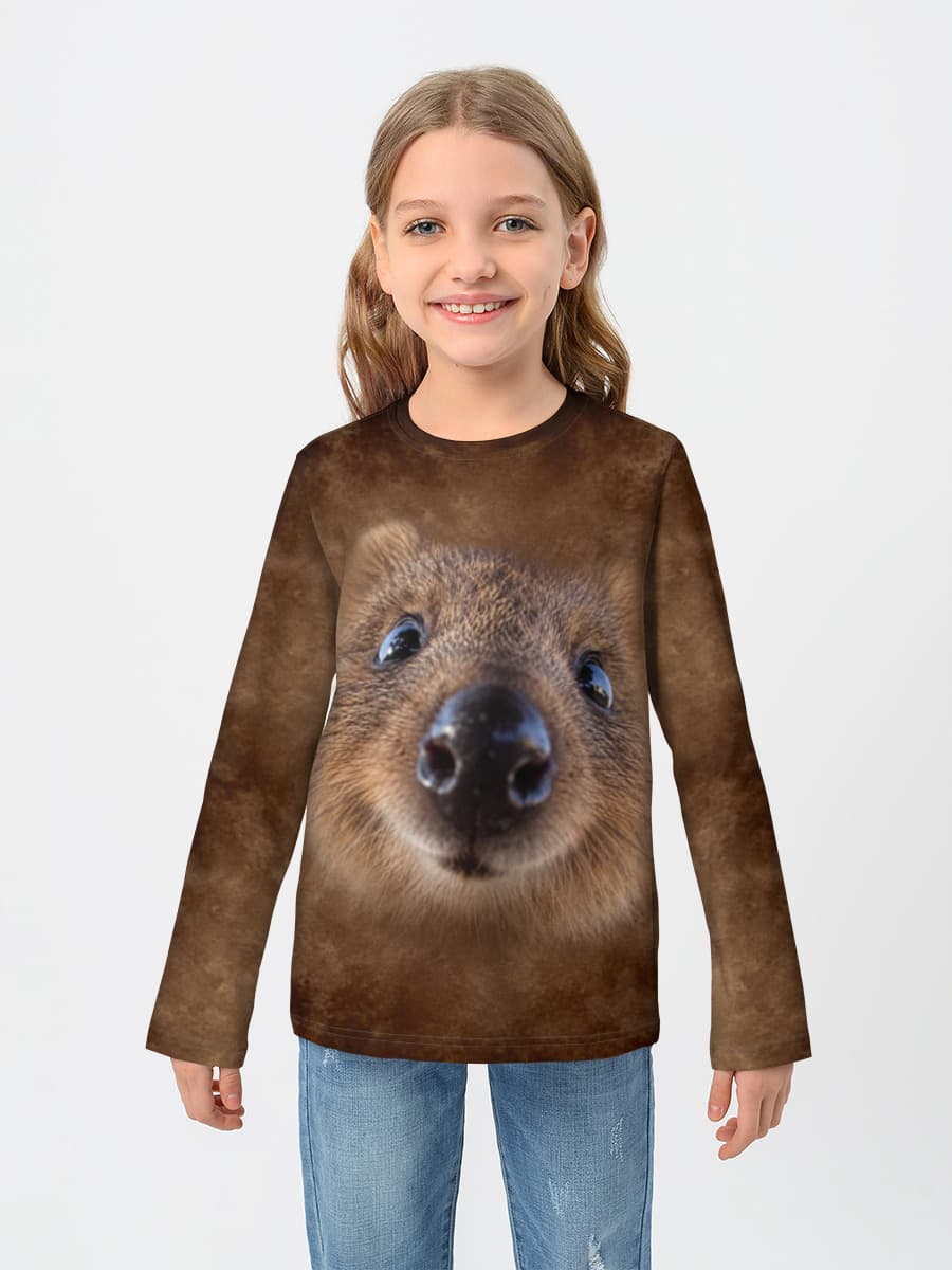 Baumwoll-Langarmshirt Mädchen
