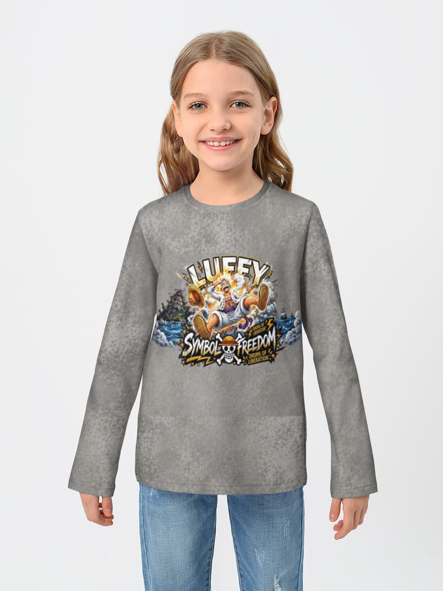 Children's cotton long sleeve shirt