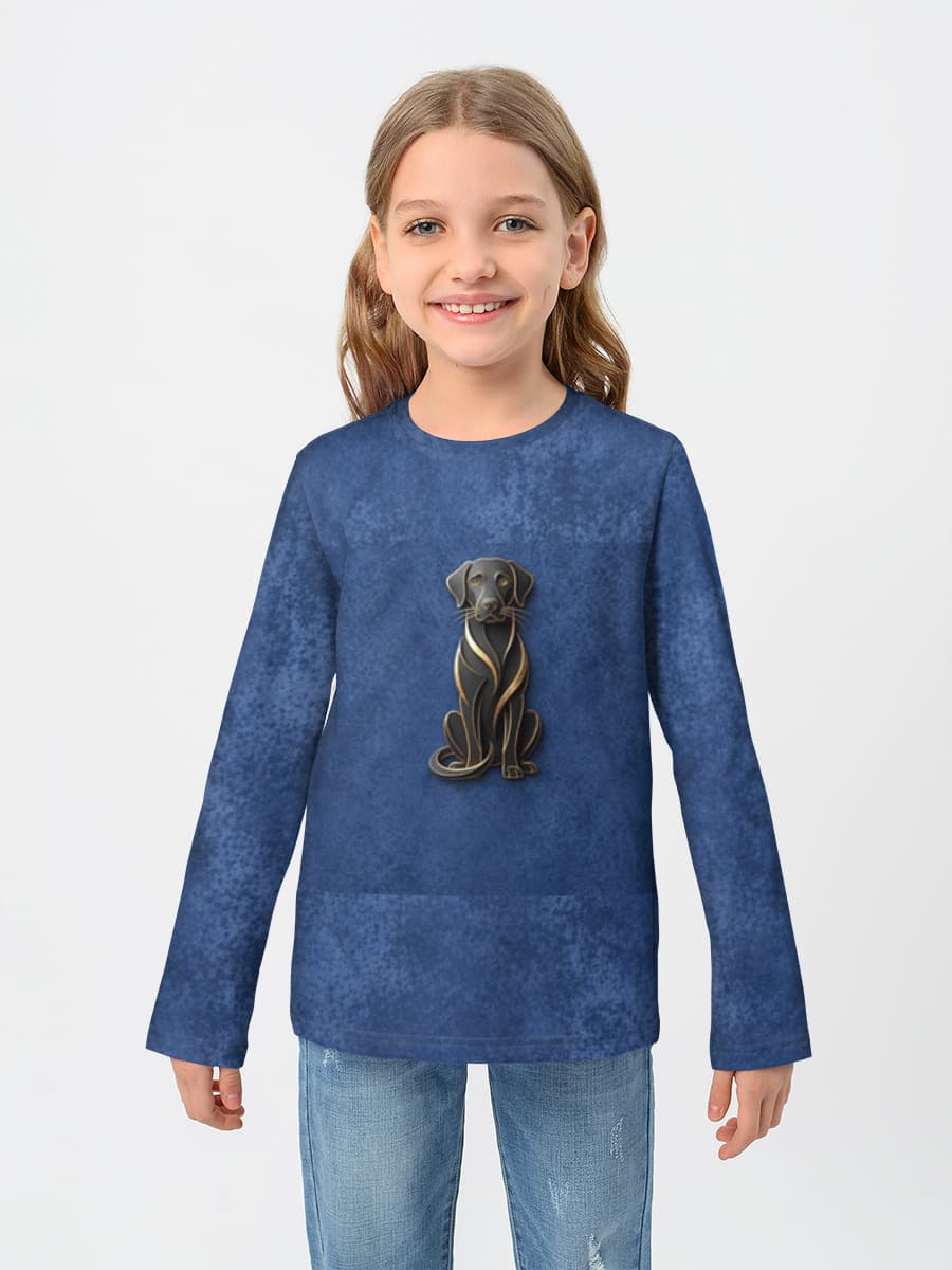 Children's cotton long sleeve shirt