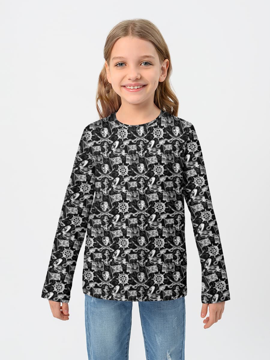 T-shirt manches longues coton fille