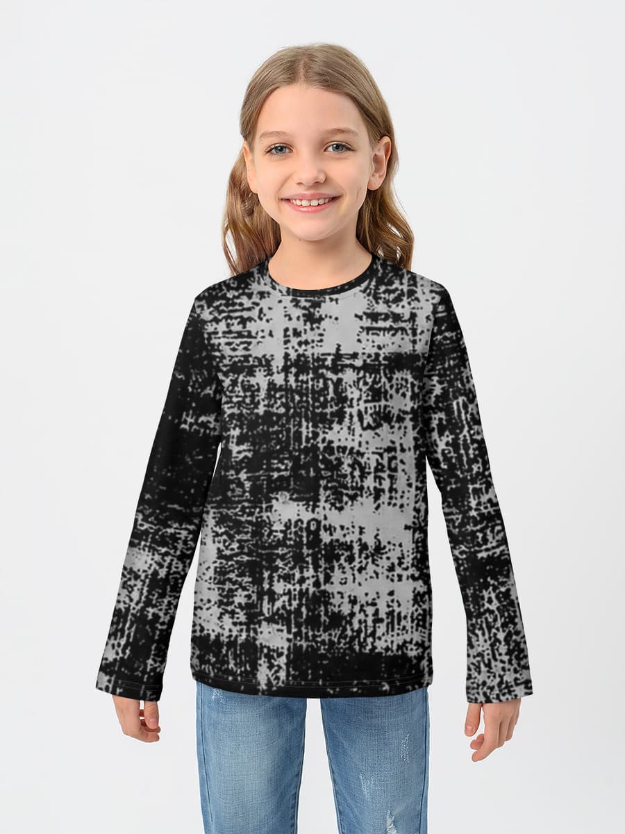 Children's cotton long sleeve shirt