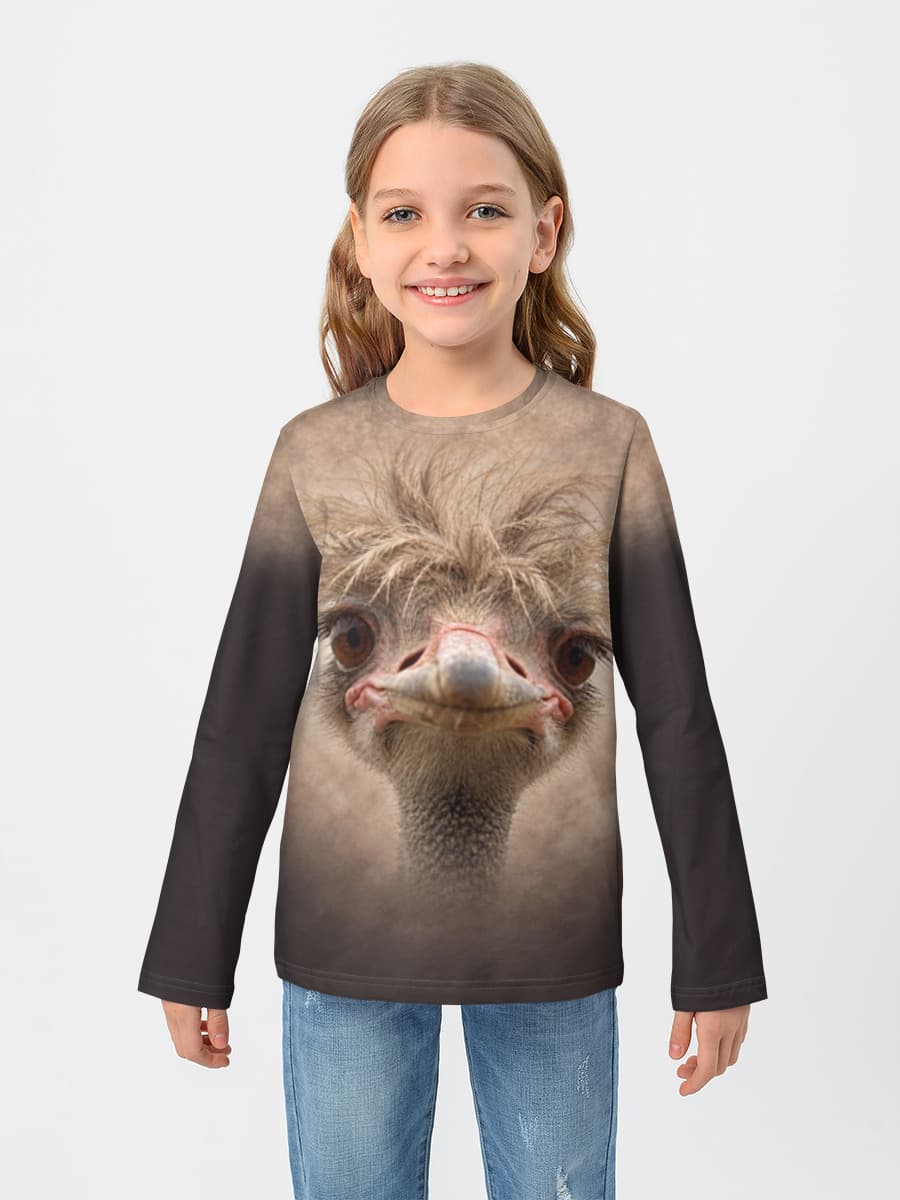 T-shirt manches longues coton fille