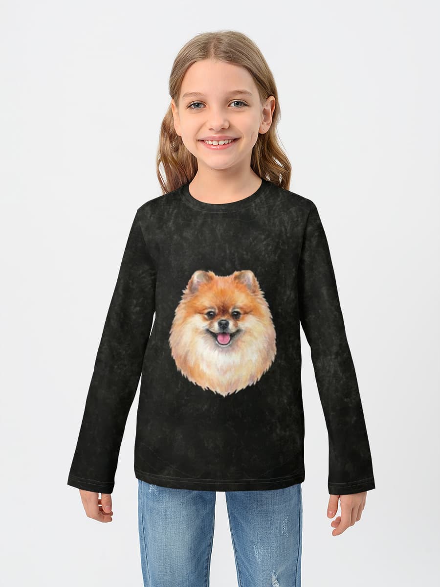Children's cotton long sleeve shirt