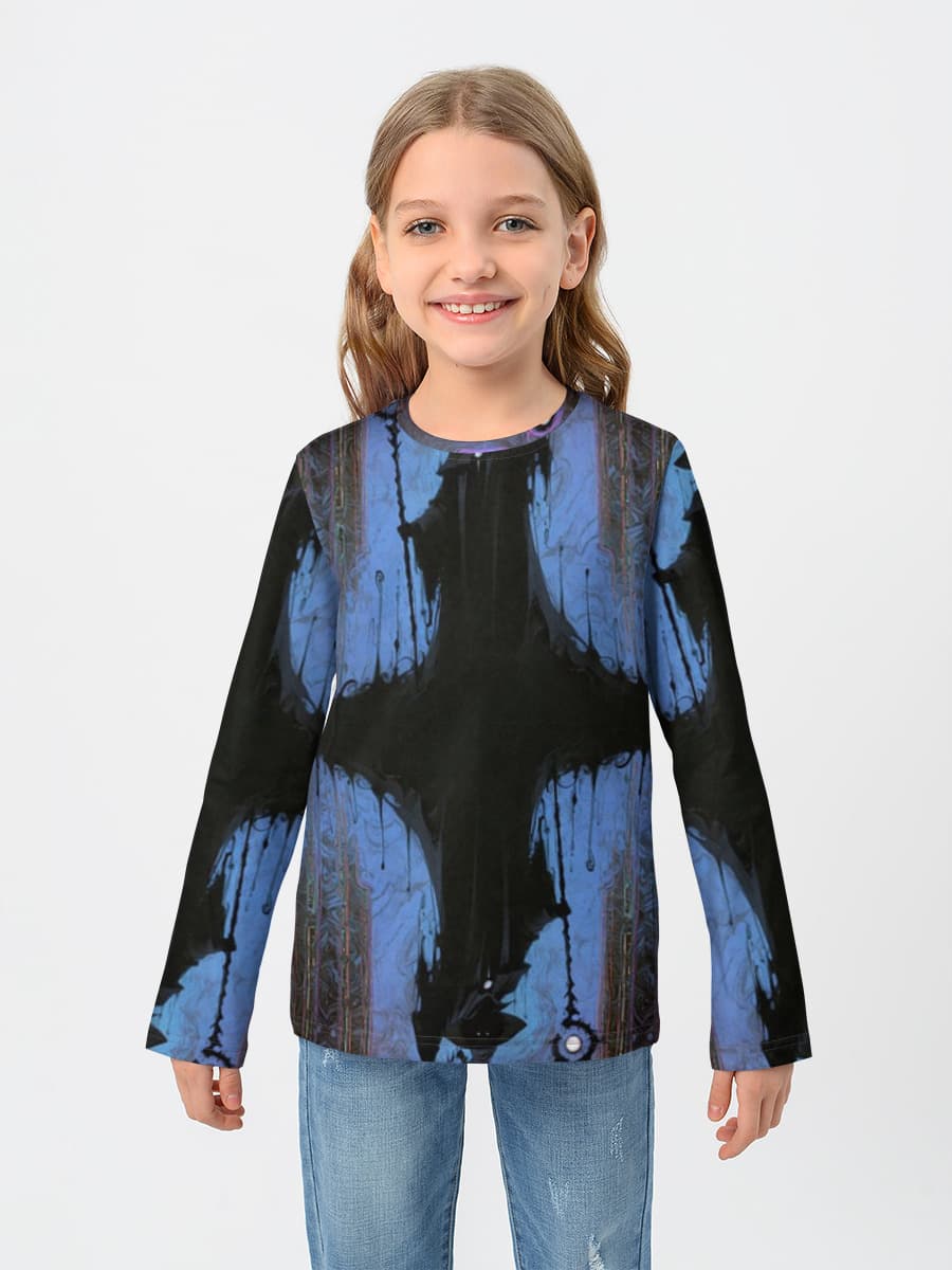 Children's cotton long sleeve shirt