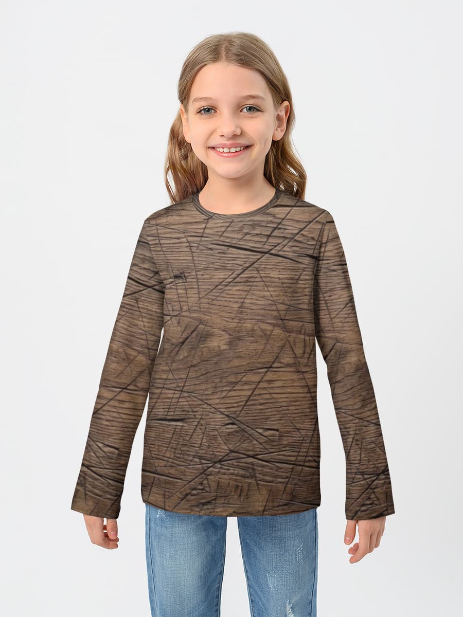 Children's cotton long sleeve shirt