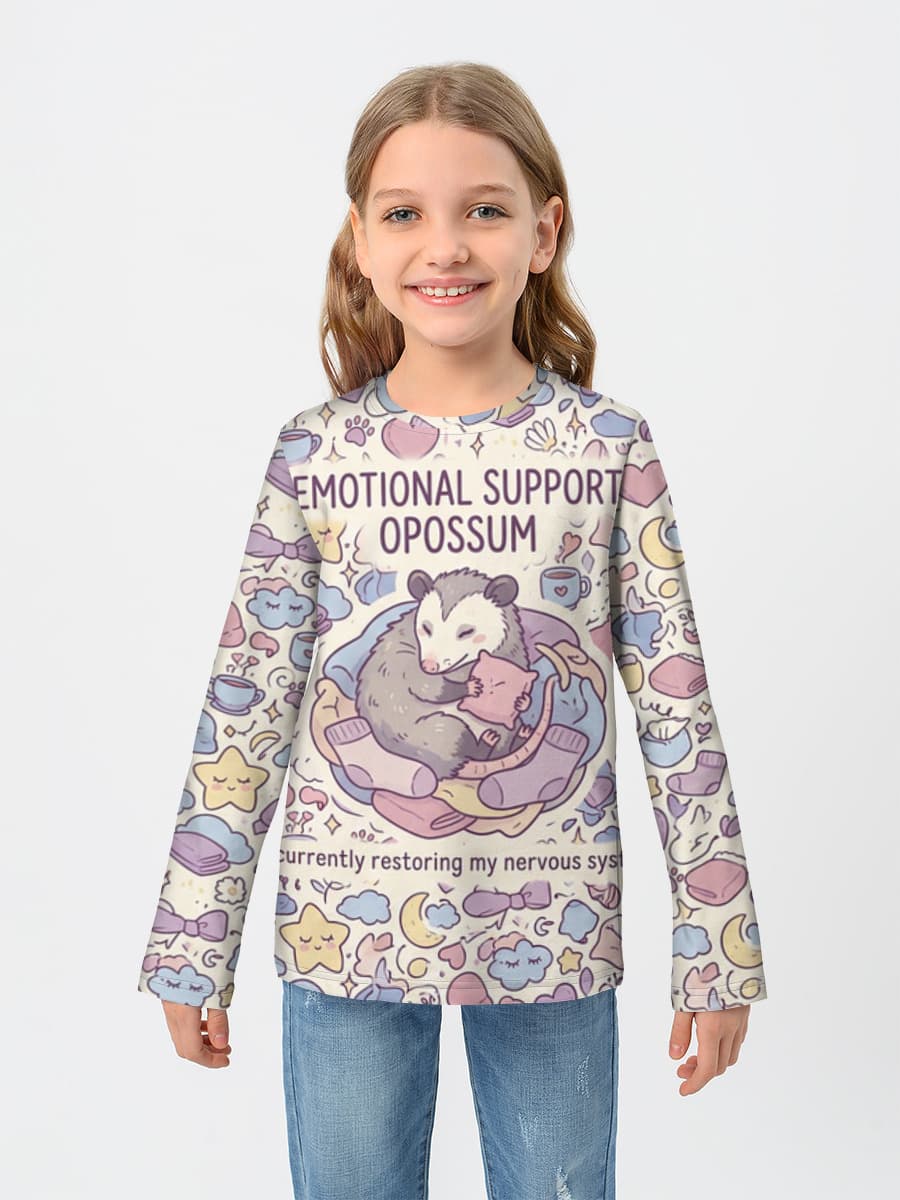 Children's cotton long sleeve shirt