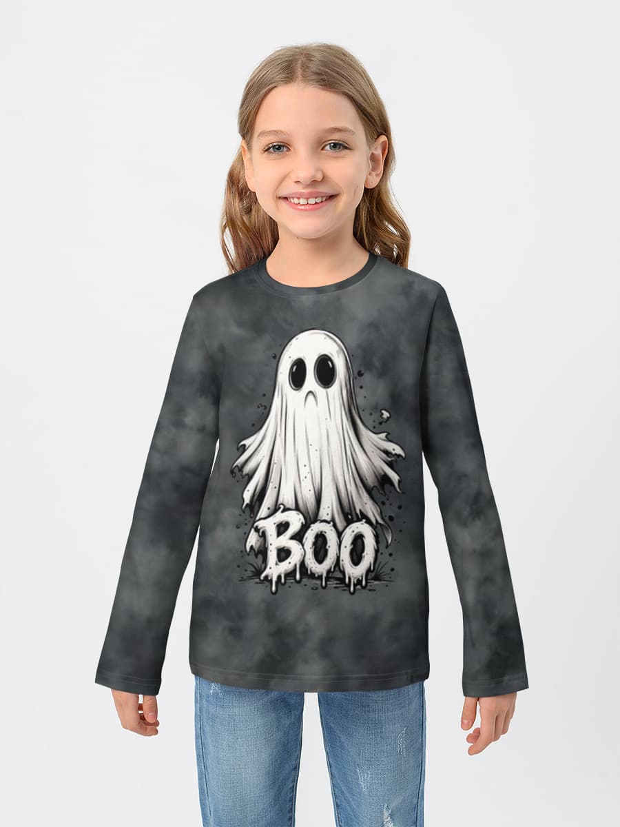 Baumwoll-Langarmshirt Mädchen