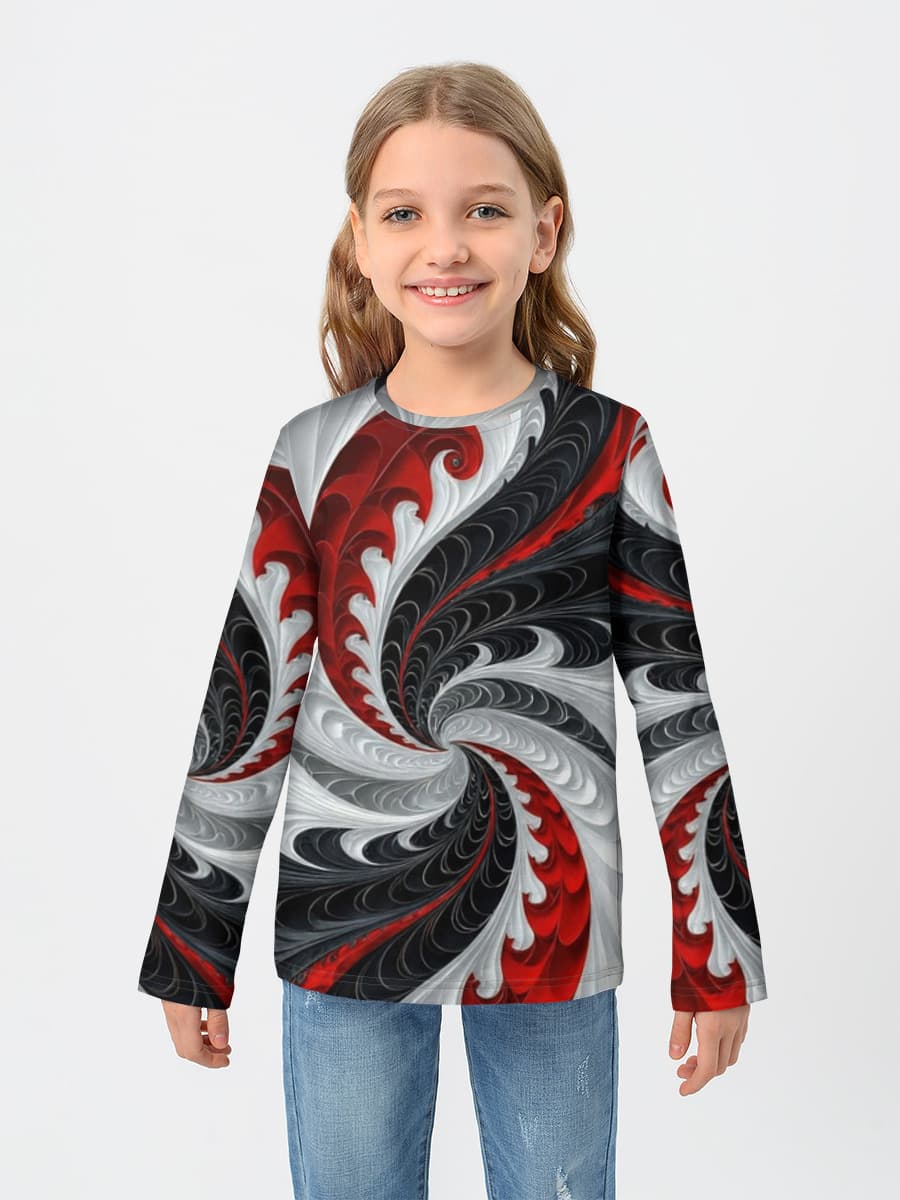 Children's cotton long sleeve shirt