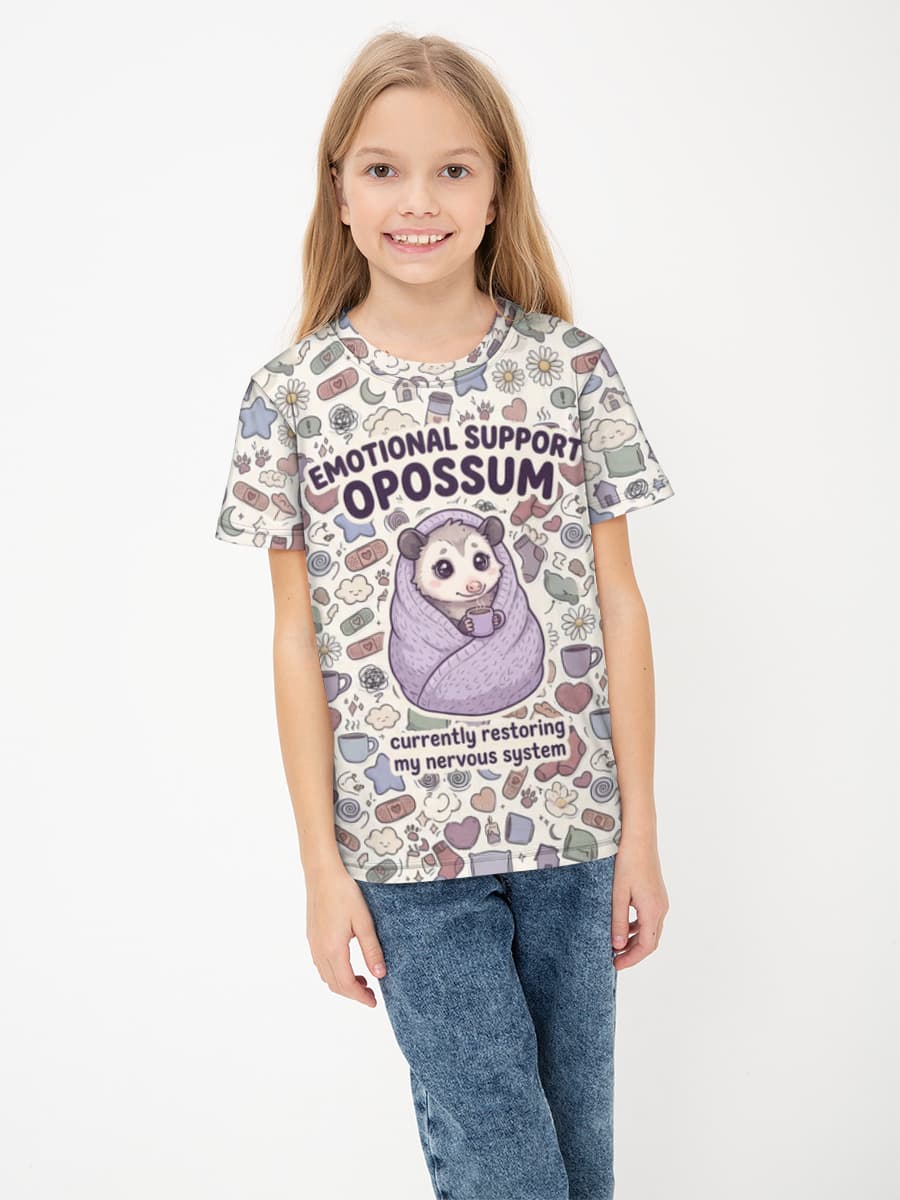 Children's cotton T-shirt (for girls. Copy)
