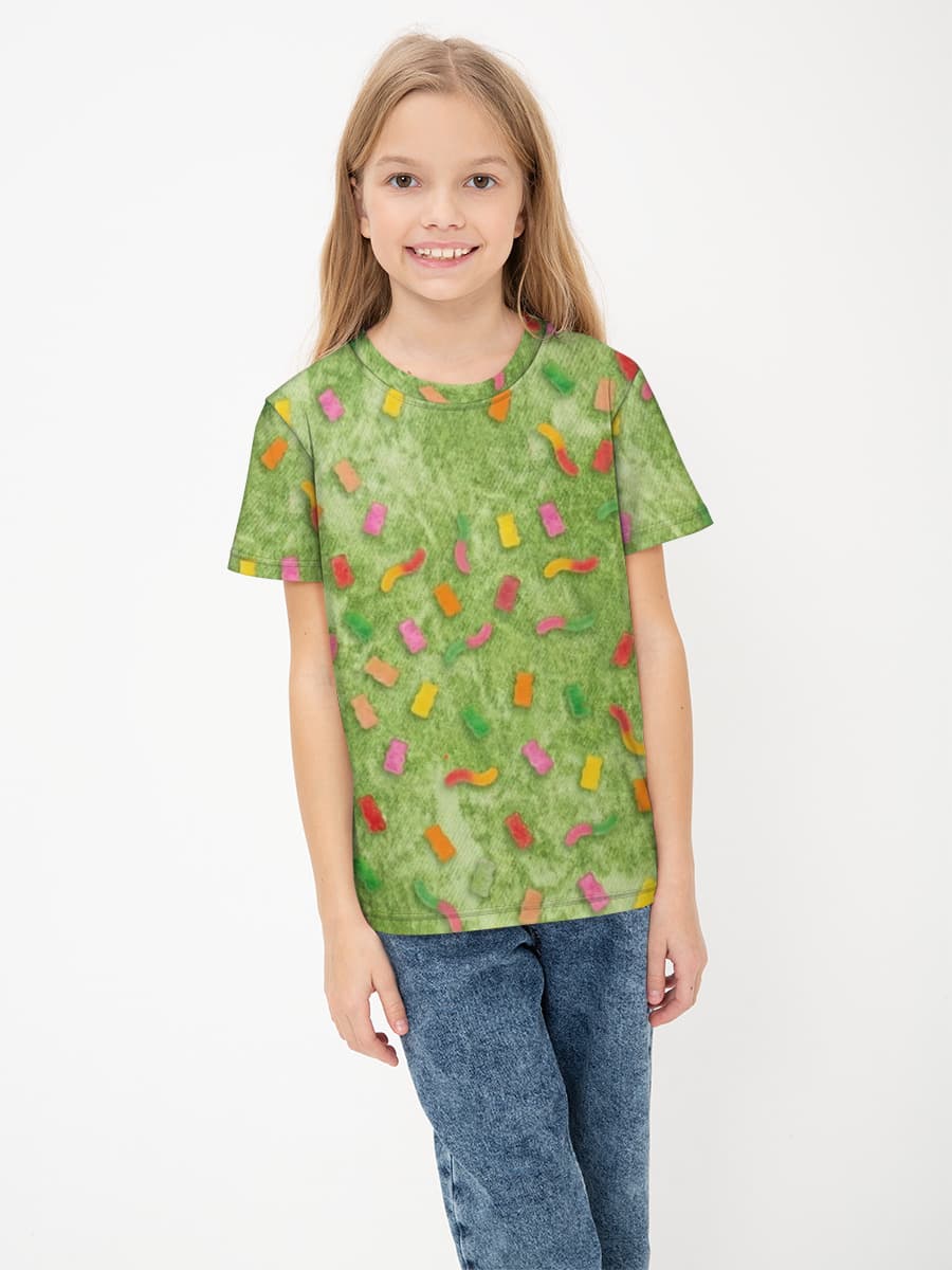 Children's cotton T-shirt (for girls. Copy)