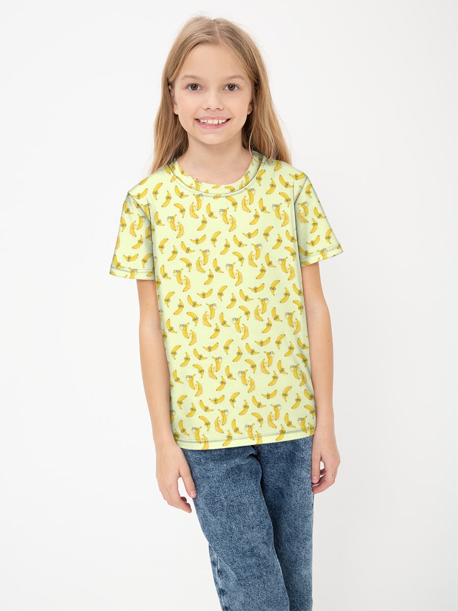 Basic Baumwoll-T-Shirt Mädchen