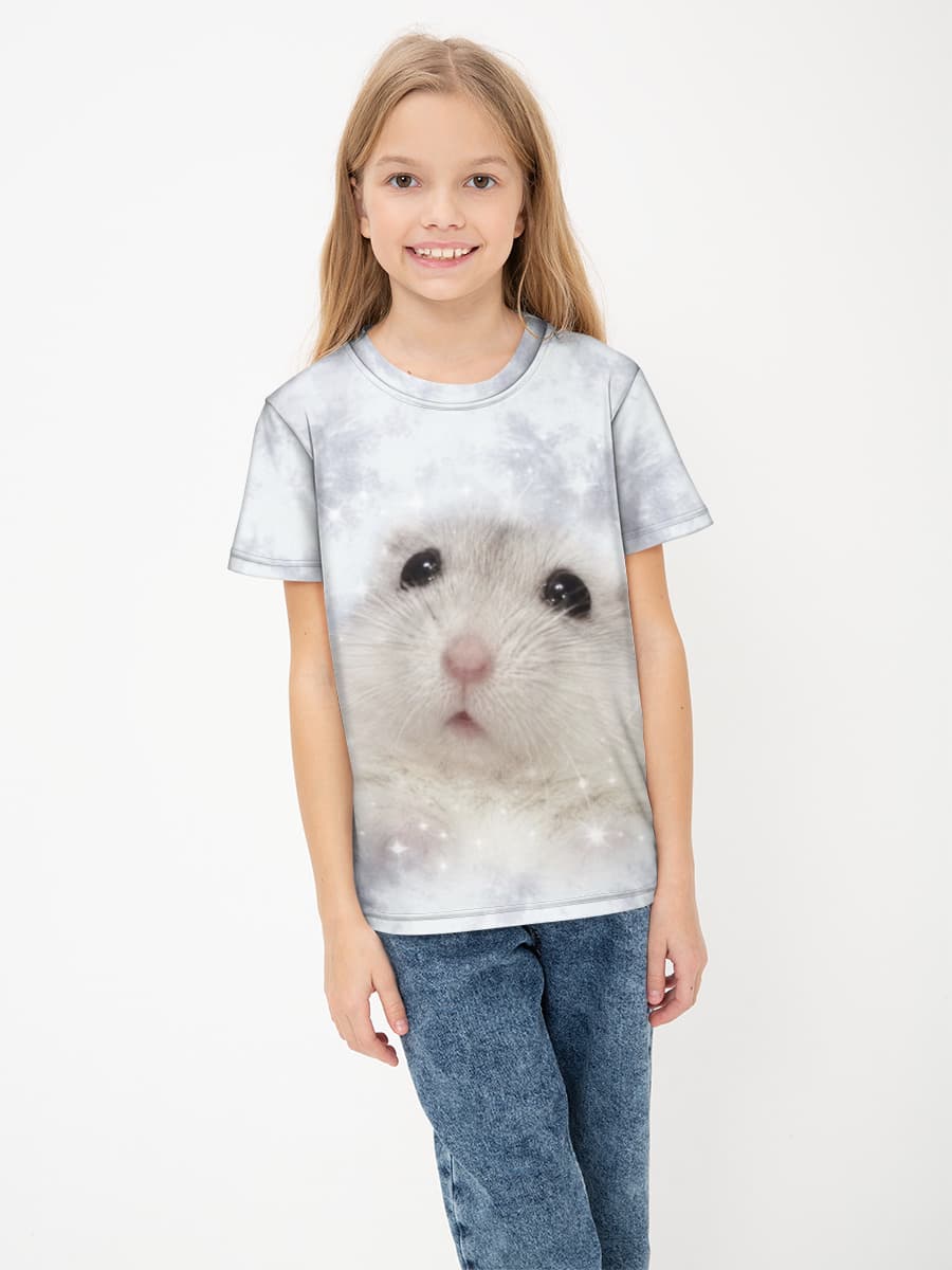 女の子 ベーシック コットンTシャツ