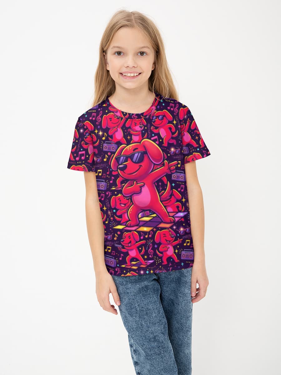 Children's cotton T-shirt (for girls. Copy)