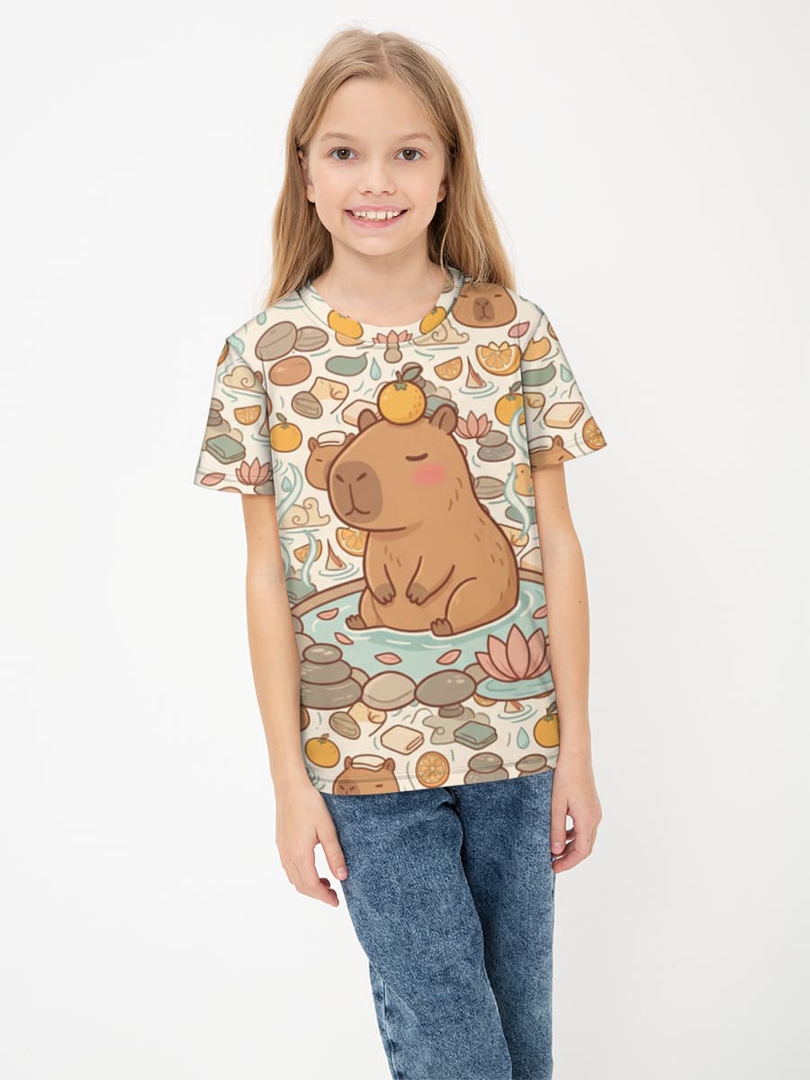 Children's cotton T-shirt (for girls. Copy)