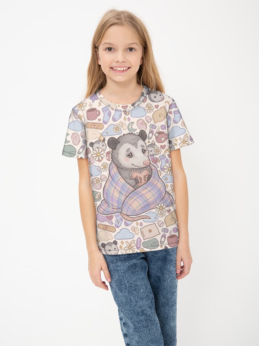 Mädchen Baumwoll T-Shirt