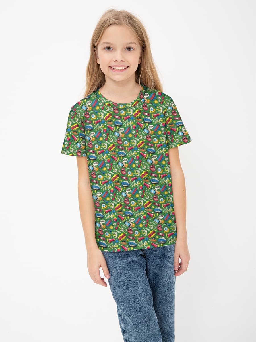 Camiseta Básica de Algodón Niña