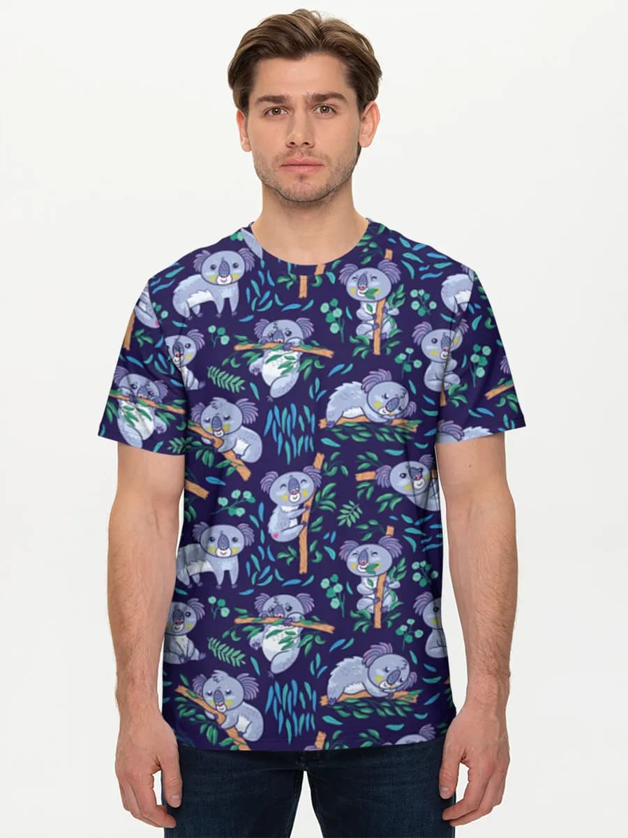 Camiseta básica de algodón para hombre
