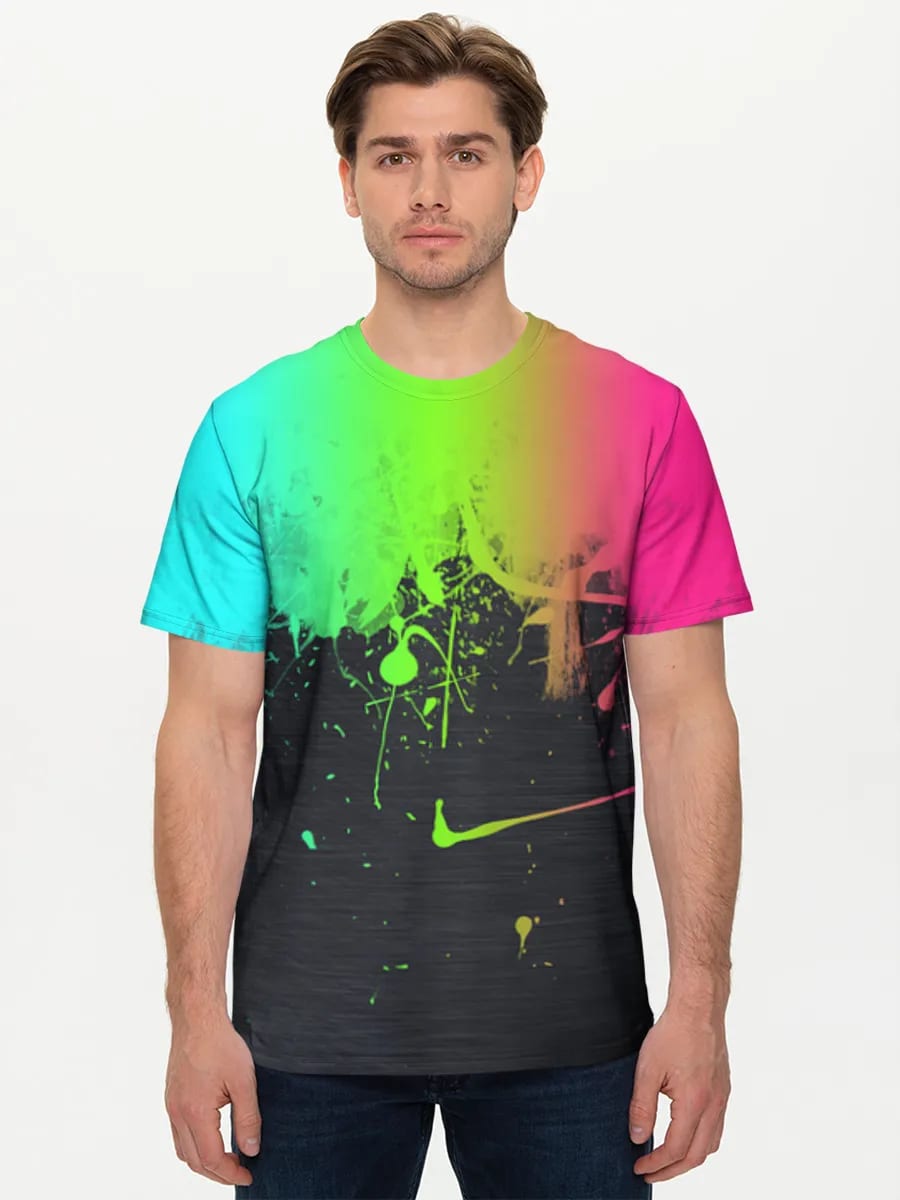 Neon Farb-Tropf-Spritzer