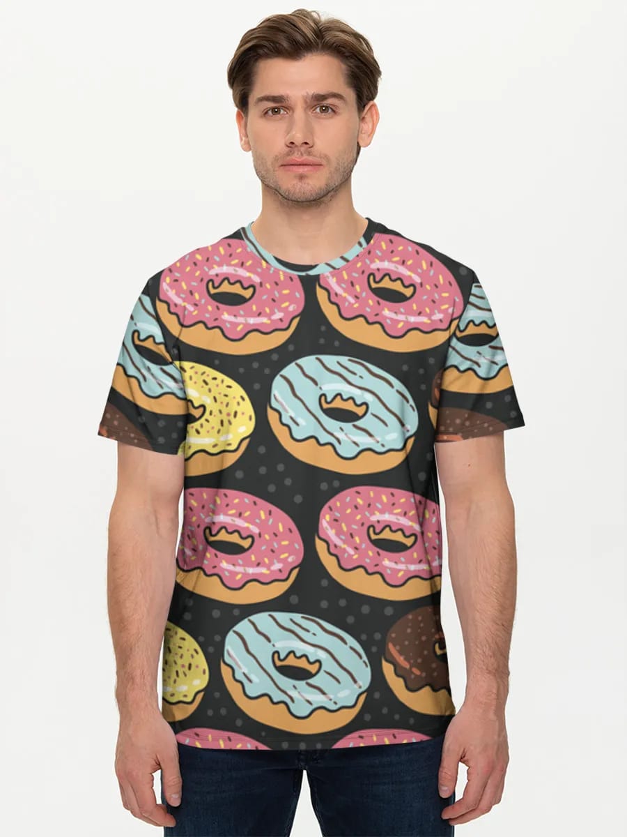 Bunter Donut-Streusel-Print