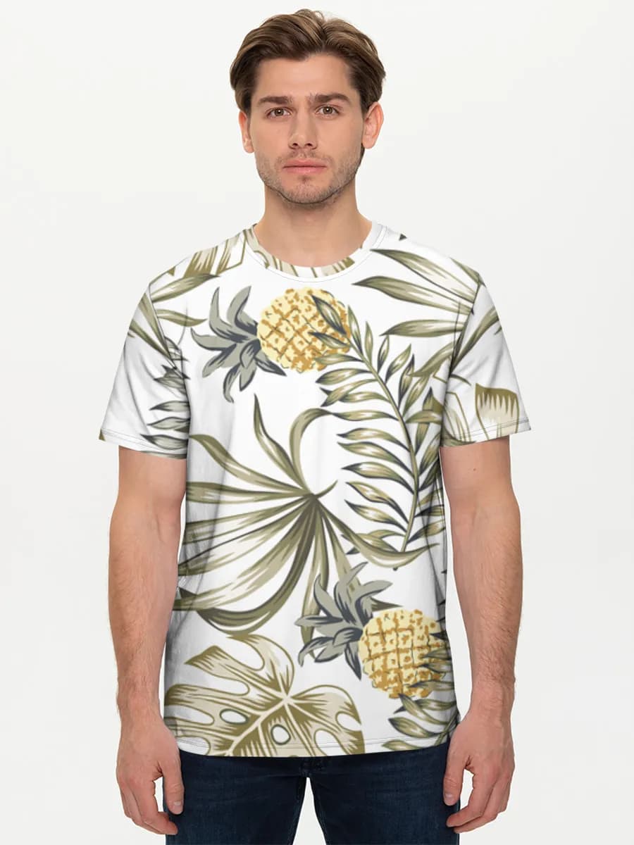 Camiseta básica de algodón para hombre