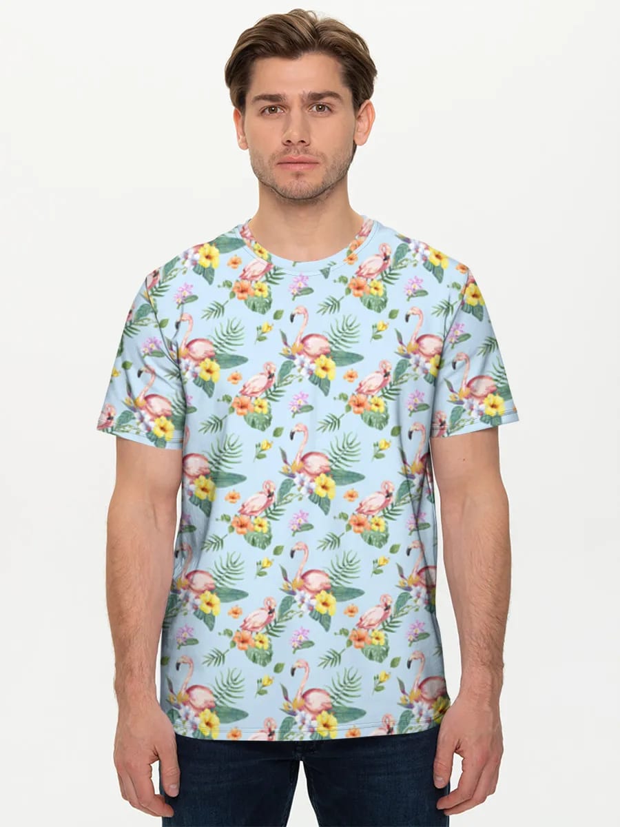 Tropische Flamingo Blumen