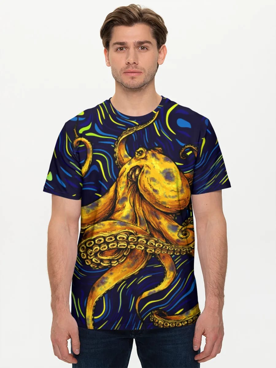 Goldene Oktopus-Nachtwirbel