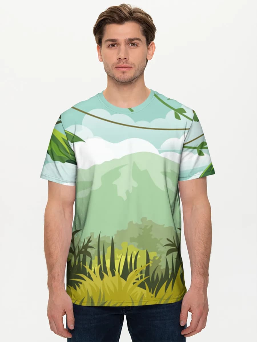 Men's basic cotton T-shirt